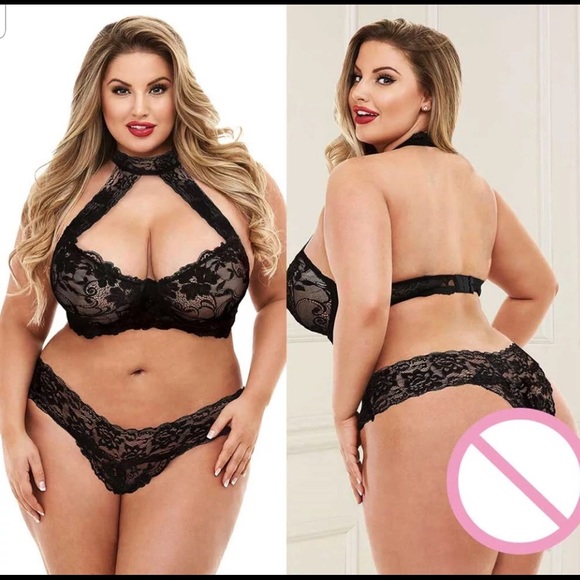 Attractive Color -- This plus size babydoll chemis - Picture 1 of 3